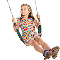 Качели пластиковые гибкие WCG FLEXI подвесные на веревках до 70 кг для детей M_1176