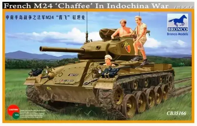 M24 Chaffee. Збірна модель французького танка у масштабі 1/35. BRONCO MODELS CB35166, фото 1