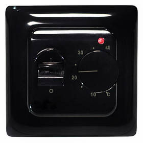Терморегулятор для теплої підлоги RTC70.26 (чорний) механічний