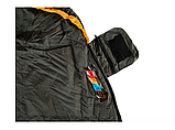 Спальный мешок Tramp TRS-055-R Windy Light Black/Orange (SH113771), фото 3