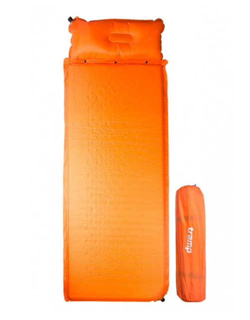 Самонадувающийся туристичний килимок Tramp TRI-017, 5 см Orange S