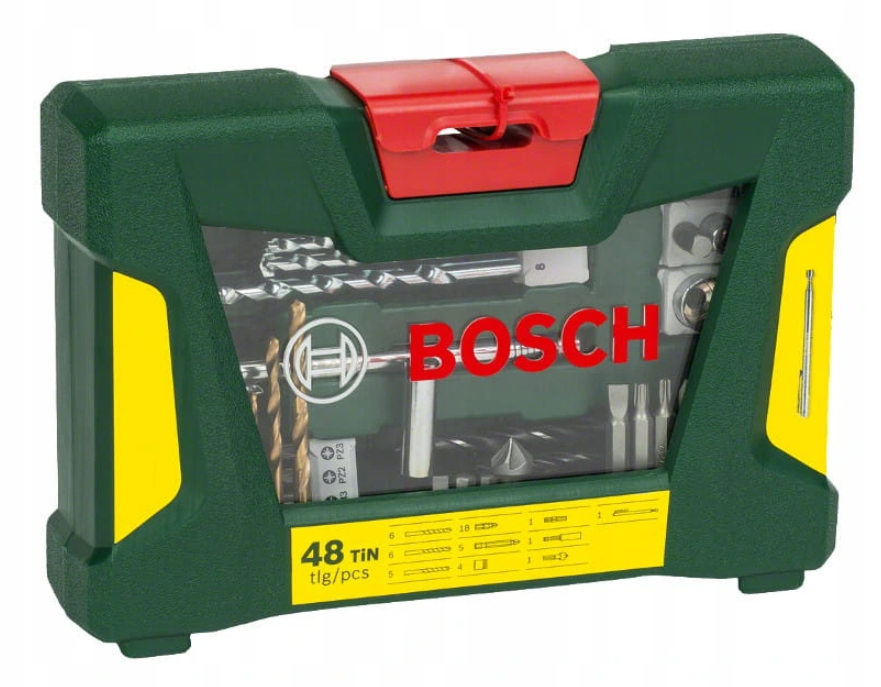 Набір свердл TiN та біт Bosch V-Line 48 штук (2607017314)