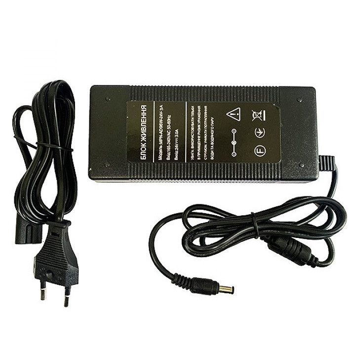 Адаптер 24V 3A Кабельний S