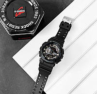 Годинник спортивних підлітків Касіо Наручний спортивний годинник чоловічий. Годинник спортивних Casio G-SHOCK GA110 Black