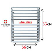 Водяна рушникосушка Біла 660х560 Terma Alina