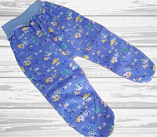 Повзунки кулір на єврогумці блакитні з малюнком