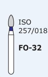 Стоматологічний бор FO — 32,форма олива, Sharp