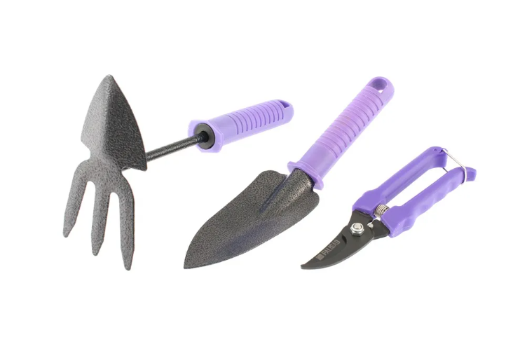 Набор садового инструмента с секатором, пластиковые рукоятки, 3 предмета, Standard, Palisad - фото 1 - id-p1651525369