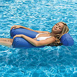Сидіння для плавання Swimming pool float chair  ⁇  Надувне пляжне крісло, фото 8