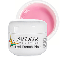 Гель для наращивания ногтей Avenir Cosmetics 15 мл Led French Pink