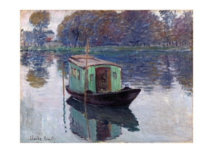 Листівка Claude Monet — The Studio Boat, 1874