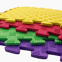 Мягкие полы Игроленд коврик пазл 50х50х1,2 см напольное покрытие в спортивных залах, на игровых площадках