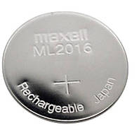 Аккумулятор дисковый литиевый Maxell ML2016, 3V, 25mAh