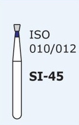 Стоматологічний бор SI-45, зворотний конус, Sharp