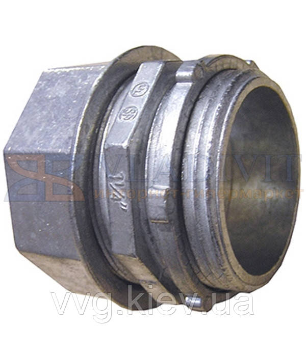 Ввід металевий e.industrial.pipe.dir.collet.1-1/4", цанговий, E.NEXT (i0450004)