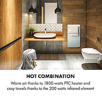 Електрична сушарка для рушників Klarstein Hot Spot 2000 Вт, фото 3