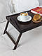Столик для сніданку в ліжко "Маверик" розкладний з натурального дерева, фото 5