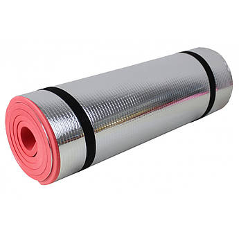 Коврик туристичний (каремат) SportVida Alu EVA 1 см SV-EZ0004 Red .