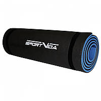 Коврик туристический (каремат) SportVida XPE 1 см SV-EZ0008 Black/Blue .