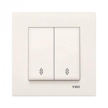 Вимикач 2кл. коридор KARE (крем) (арт. 90960117), фото 1