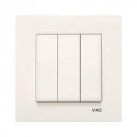 Вимикач 3кл. KARE (крем) (арт. 90960168)