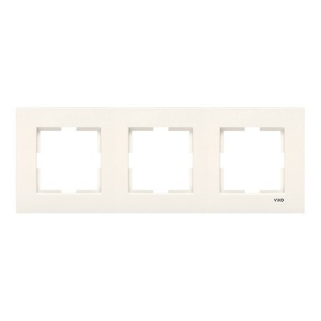 Рамка 3-місна горизонтальна KARE (крем) (арт. 90960212), фото 1