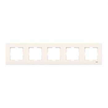 Рамка 5-тимісна горизонтальна KARE (крем) (арт. 90960214), фото 1