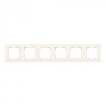 Рамка 6-тимісна горизонтальна KARE (крем) (арт. 90960215), фото 1