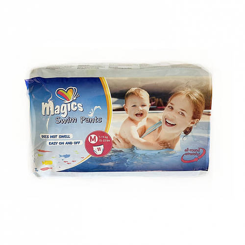 Купить Підгузки-трусики Magics для купання в басейні Розмір M, 7 - 15 ...