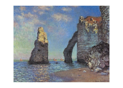 Листівка Claude Monet — The Cliffs at Etretat, 1885