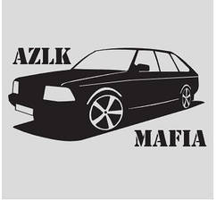 Вінілова наклейка на авто  - AZLK Mafia  розмір 20 см