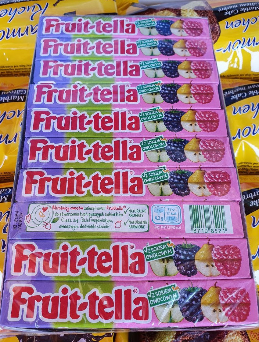 Жувальні цукерки Fruit-tella Фрукти 41 г, фото 1