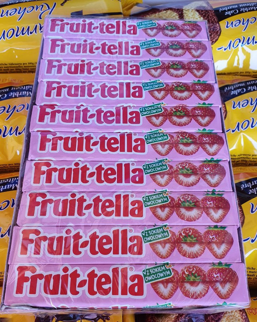 Жувальні цукерки Fruit-tella Полуниця 41 г., фото 1