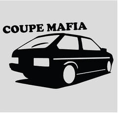 Вінілова наклейка на авто  - Coupe Mafia 2108  розмір 20 см