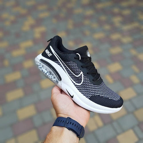 Мужские летние кроссовки Nike JOYRIDE RUN Чёрные с белым крутые ...