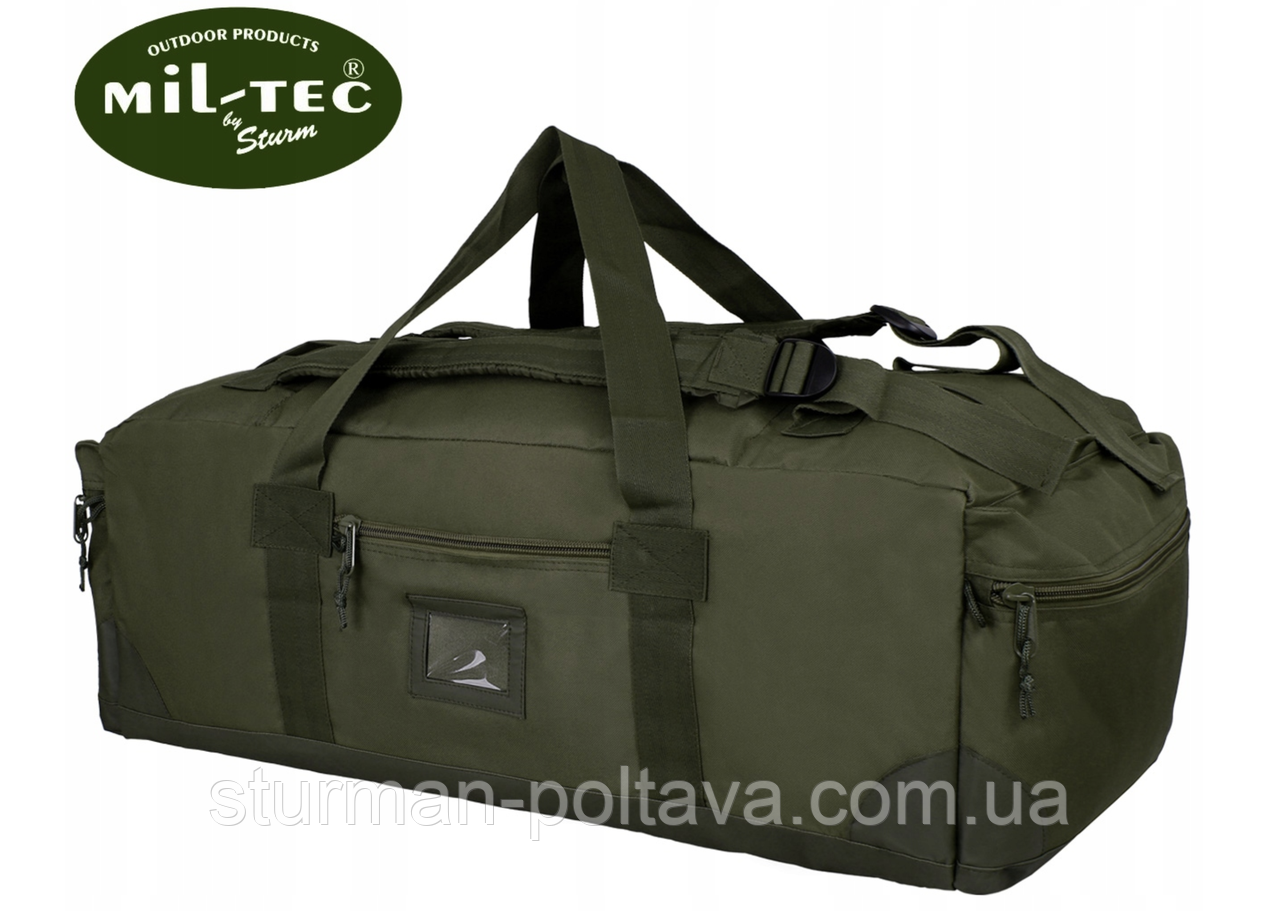 Сумка-рюкзак армійська транспортна KAMPF-TRAGESEESACK OLIV на 75 літрів колір олива MIL-TEC Німеччина