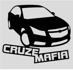 Вінілова наклейка на авто  - Cruze Mafia  розмір 20 см