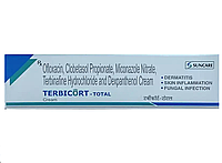 Крем Тербикорт Тотал с Декспантенол 15г, Миконазол, Terbicort-Total Cream Dexpanthenol, Miconazole 2%, Аюрведа