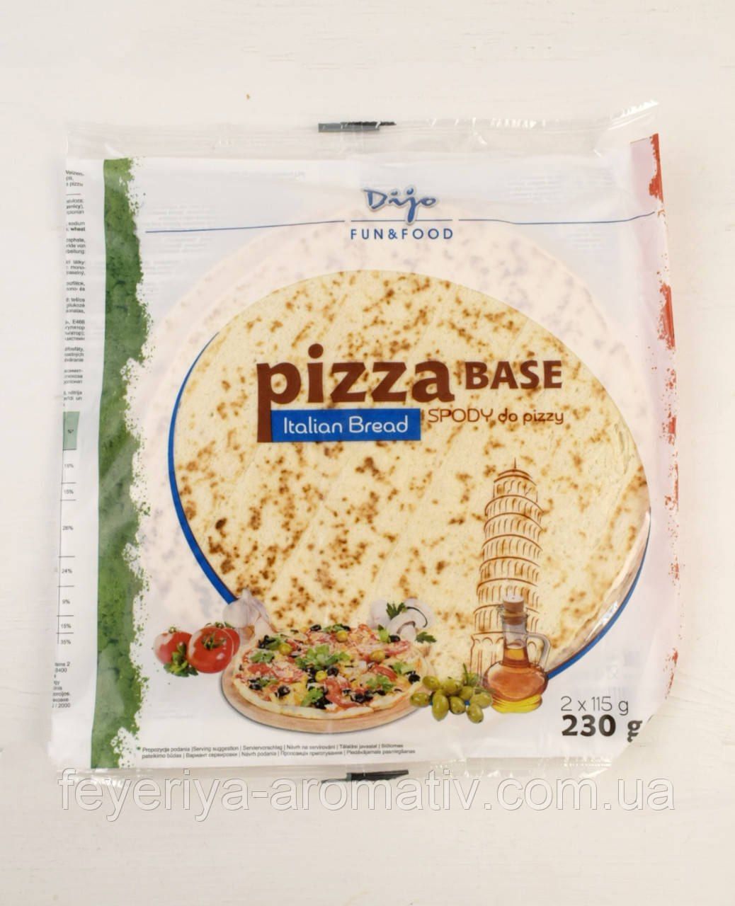 Заготовка для піци Dijo Pizza Italian Bread 2шт 230гр (Польща)