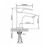 Змішувач для умивальника GAPPO G1007-7, білий/хром, фото 7