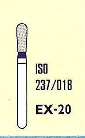 Стоматологічний бор EX-20,форма олива,Sharp