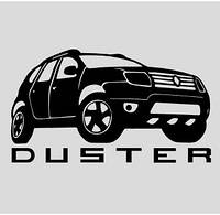 Виниловая наклейка на авто - Renault Duster размер 30 см