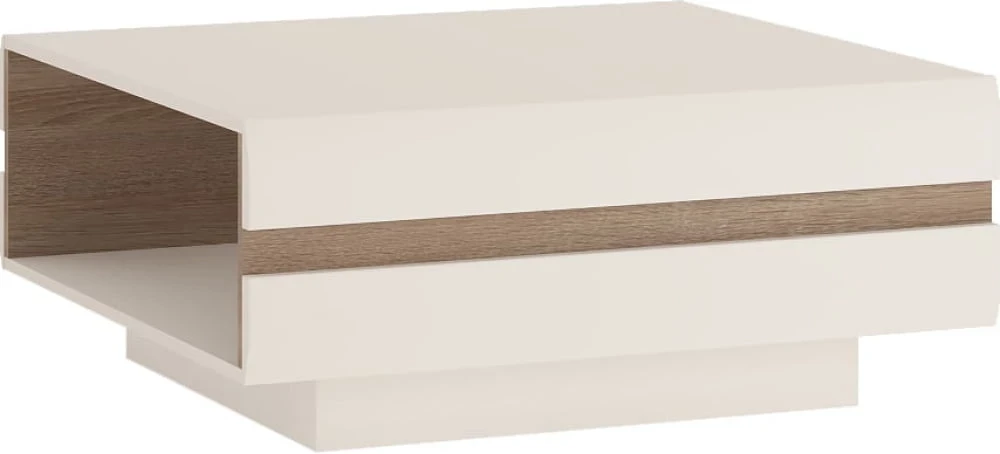 Журнальный столик 70 Linate WOJCIK белый/дуб, фото 1