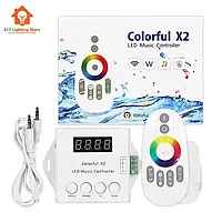 SPI smart контролер Colorful X2, 5-24 V, RF пульт, до 100 пікселів