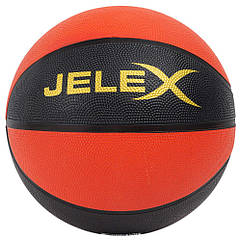 М'яч баскетбольнийJELEX Sniper Basketball чорно/жовтогарячий Size 7 — Оригінал.