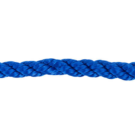 Веревка Polyester 3 strand rope 6mm*30m blue, фото 2
