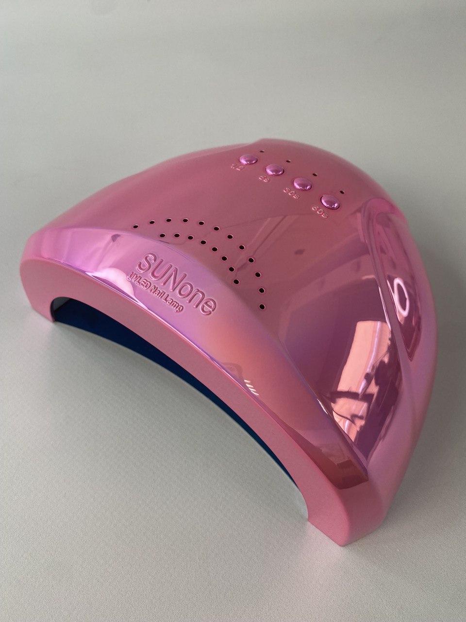 Професійна UV/LED лампа SUNone Platinum для манікюру і педикюру, 48 Вт.Pink