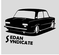 Виниловая наклейка на авто - Sedan Syndicate ВАЗ 2101 размер 20 см