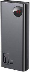 Портативний акумулятор павербанк Baseus Adaman Metal 20000 mAh 65 W Black (PPIMDA-D01)