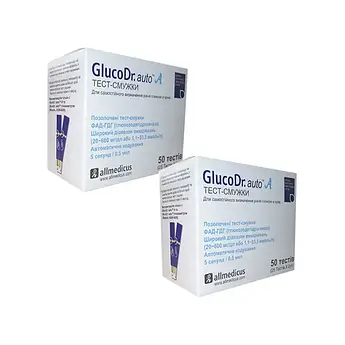 Тест-смужки GlucoDr.Auto AGM 4000 (Глюко ДР), Allmedicus, 50 шт.